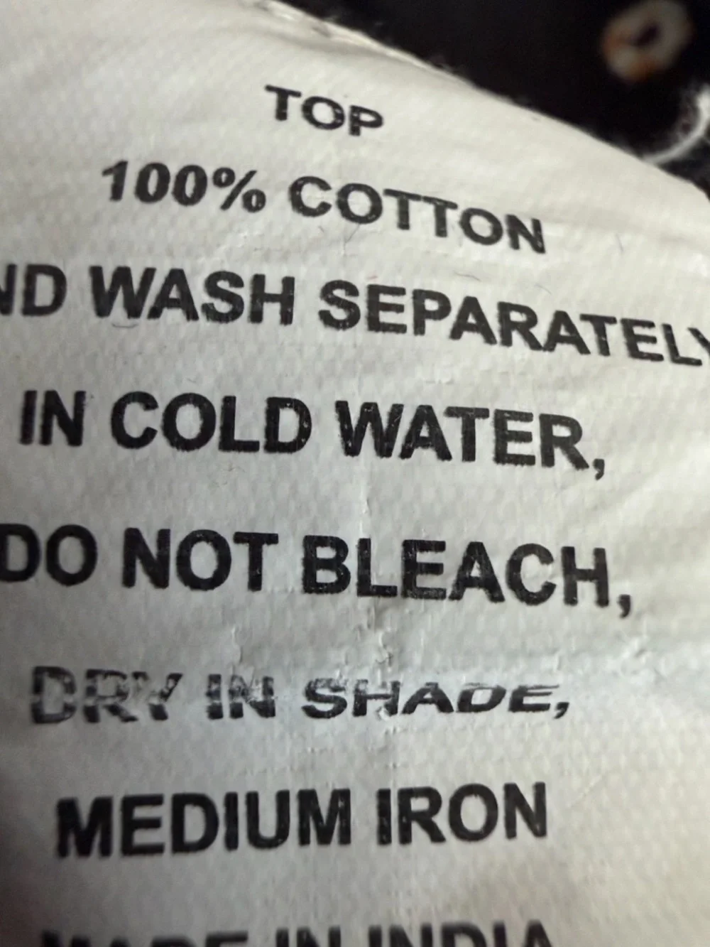 Biba Bandhani Printed Kurta Top Women Sz 36 Sleeveless V Neck Cotton boho - Picture 10 of 10